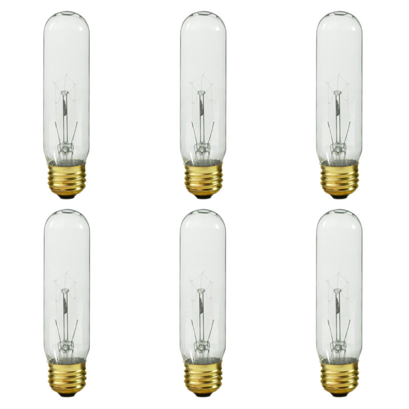 RoyalDesigns 60 Watt T10 Incandescent NonDimmable Light Bulb E26/Medium (Standard) Base Wayfair